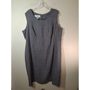 Allison Woods Dress Business Casual Office Preppy Gray Size 20W